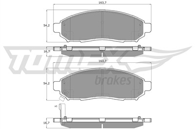 TOMEX Brakes TX 15-28 Číslo výrobce: 15-28. EAN: 5906485559055.