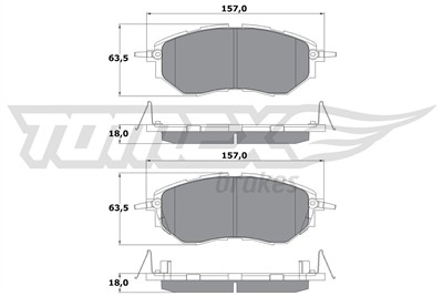 TOMEX Brakes TX 15-54 Číslo výrobce: 15-54. EAN: 5901646645042.