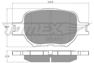 TOMEX Brakes TX 15-62 Číslo výrobce: 15-62. EAN: 5901646646551.