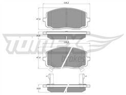 TOMEX Brakes TX 15-74