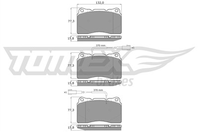 TOMEX Brakes TX 15-88 Číslo výrobce: 15-88. EAN: 5901646645684.