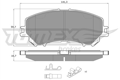 TOMEX Brakes TX 15-971 Číslo výrobce: 22065. EAN: 5901646602946.