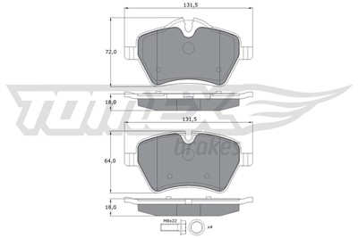 TOMEX Brakes TX 16-04 Číslo výrobce: 16-04. EAN: 5901646645097.