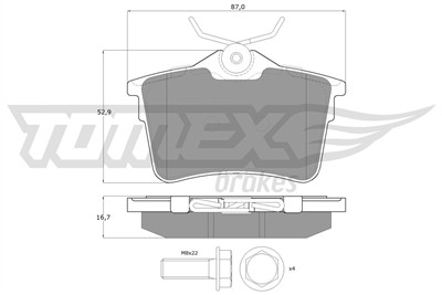TOMEX Brakes TX 16-26 Číslo výrobce: 16-26. EAN: 5901646600027.