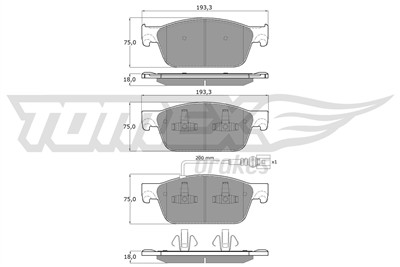 TOMEX Brakes TX 16-46 Číslo výrobce: 16-46. EAN: 5901646600119.