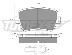 TOMEX Brakes TX 16-74