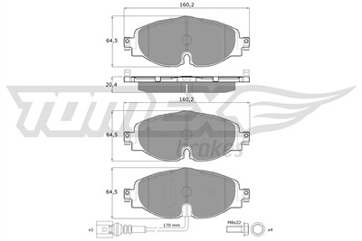 TOMEX Brakes TX 16-97 Číslo výrobce: 16-97. EAN: 5901646643635.