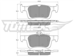 TOMEX Brakes TX 17-021