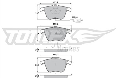 TOMEX Brakes TX 17-12 Číslo výrobce: 17-12. EAN: 5901646644328.