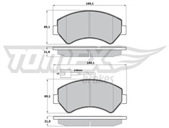 TOMEX Brakes TX 17-19