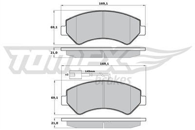 TOMEX Brakes TX 17-19 Číslo výrobce: 17-19. EAN: 5901646644397.