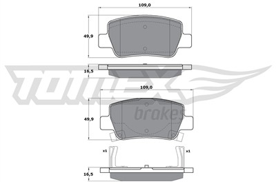 TOMEX Brakes TX 17-21 Číslo výrobce: 17-21. EAN: 5901646644410.