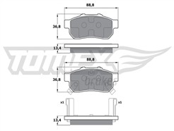 TOMEX Brakes TX 17-22