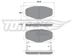 TOMEX Brakes TX 17-52