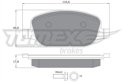 TOMEX Brakes TX 17-70 Číslo výrobce: 17-70. EAN: 5901646645530.