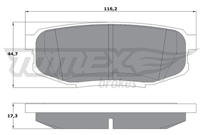 TOMEX Brakes TX 17-78 Číslo výrobce: 17-78. EAN: 5901646645615.