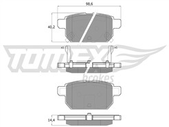 TOMEX Brakes TX 18-14