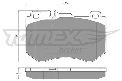 TOMEX Brakes TX 18-51 Číslo výrobce: 18-51. EAN: 5901646649712.