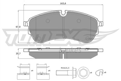 TOMEX Brakes TX 18-58 Číslo výrobce: 18-58. EAN: 5901646649781.