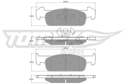 TOMEX Brakes TX 18-62 Číslo výrobce: 25702. EAN: 5901646649835.