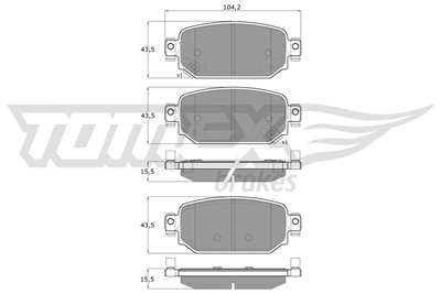 TOMEX Brakes TX 18-69 Číslo výrobce: 22623. EAN: 5901646649903.