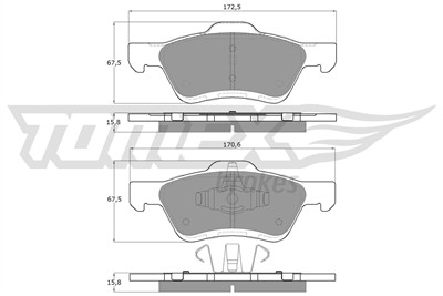 TOMEX Brakes TX 18-94 Číslo výrobce: 24438. EAN: 5901646600454.