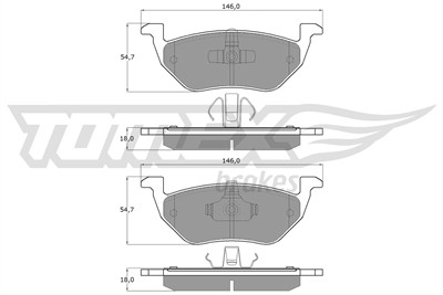 TOMEX Brakes TX 18-95 Číslo výrobce: 24670. EAN: 5901646600461.