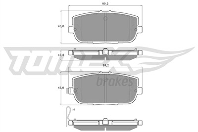 TOMEX Brakes TX 19-03 Číslo výrobce: 24298. EAN: 5901646600645.