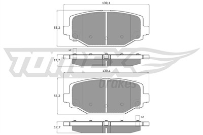 TOMEX Brakes TX 19-05 Číslo výrobce: 25376. EAN: 5901646600669.