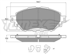 TOMEX Brakes TX 19-06