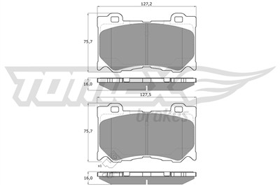 TOMEX Brakes TX 19-38 Číslo výrobce: 24920. EAN: 5901646601017.