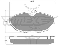 TOMEX Brakes TX 19-54