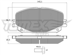 TOMEX Brakes TX 19-74