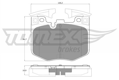 TOMEX Brakes TX 19-86 Číslo výrobce: 22425. EAN: 5901646602427.