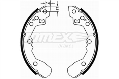TOMEX Brakes TX 21-78 Číslo výrobce: 21-78. EAN: 5906485557440.