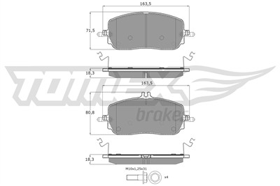 TOMEX Brakes TX 60-30 Číslo výrobce: 26581. EAN: 5901646609266.