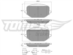 TOMEX Brakes TX 60-54