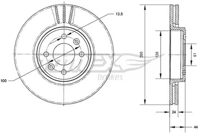 TOMEX Brakes TX 70-22 Číslo výrobce: 70-22. EAN: 5901646647299.