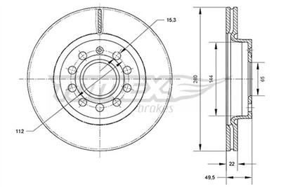 TOMEX Brakes TX 70-30 Číslo výrobce: 70-30. EAN: 5901646647374.