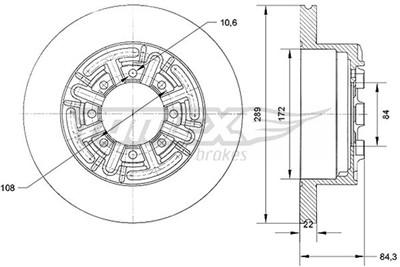 TOMEX Brakes TX 70-48 Číslo výrobce: 70-48. EAN: 5901646647558.