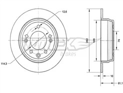 TOMEX Brakes TX 70-51