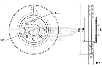 TOMEX Brakes TX 70-73 Číslo výrobce: 70-73. EAN: 5901646647800.
