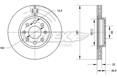 TOMEX Brakes TX 70-85 Číslo výrobce: 70-85. EAN: 5901646647923.