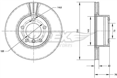 TOMEX Brakes TX 71-05 Číslo výrobce: 71-05. EAN: 5901646648128.