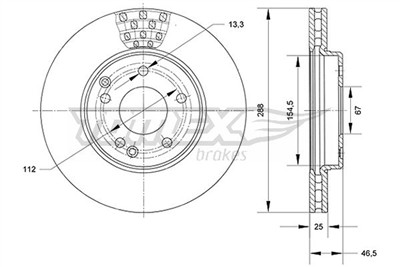TOMEX Brakes TX 71-06 Číslo výrobce: 71-06. EAN: 5901646648135.