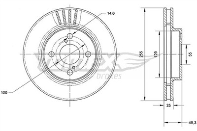 TOMEX Brakes TX 71-10 Číslo výrobce: 71-10. EAN: 5901646648173.