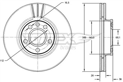 TOMEX Brakes TX 71-33 Číslo výrobce: 71-33. EAN: 5901646648401.