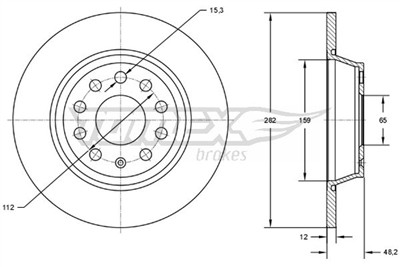 TOMEX Brakes TX 71-37 Číslo výrobce: 71-37. EAN: 5901646648449.