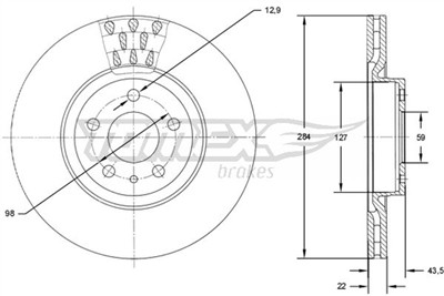 TOMEX Brakes TX 71-39 Číslo výrobce: 71-39. EAN: 5901646648463.