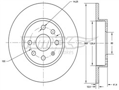 TOMEX Brakes TX 71-52